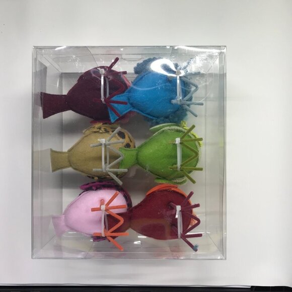 Target Wondershop 2023 Feathery Friends Christmas/winter set of 6 mini birds NEW - Picture 2 of 7